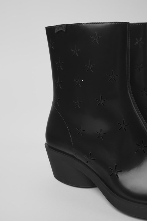 Kadın Karavan Için Tasarım Bonnie Siyah Deri çizmeler