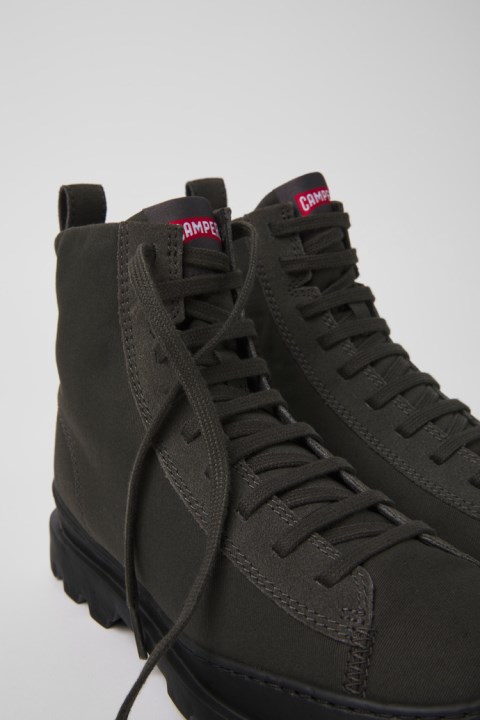 Kadınlar Için özel Camper Brutus Gri Tekstil Ve Nubuk Bilekte Bot