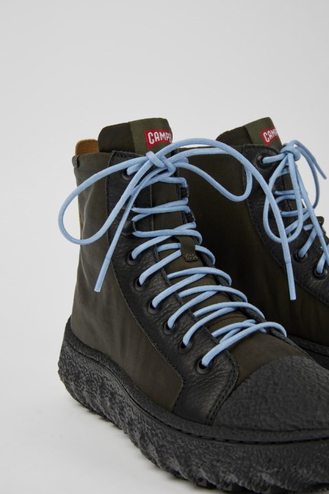 Karavan Tasarımı Zemin Michelin Koyu Yeşil Tekstil Ve Deri Kadınlar Için Yarım çizmeler