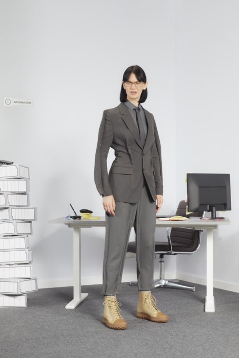 Kadın Karavan Yeni Gelenler Için Zemin Michelin Bej Tekstil Ve Deri Bilekte Bot