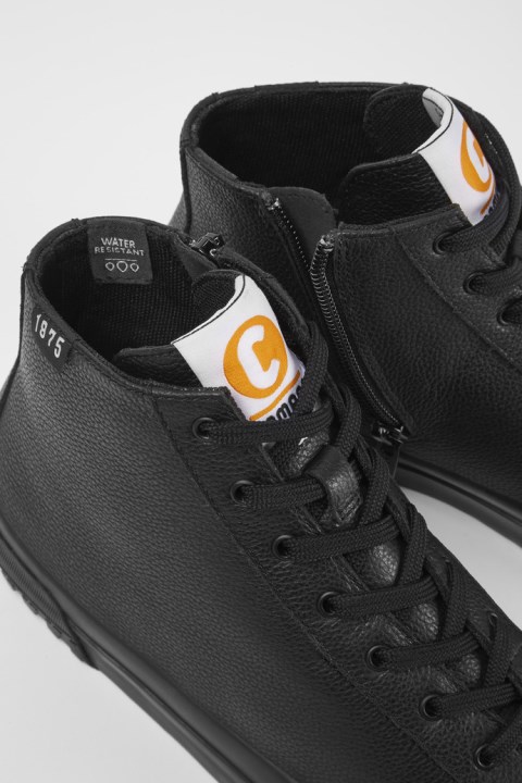 Karavan Tasarımı Camaleon Siyah Deri Kadın Botları