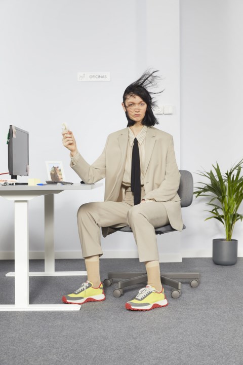 Camper Design Drift Trail Vibram çok Renkli Tekstil Ve Nubuk Kadın Spor Ayakkabı