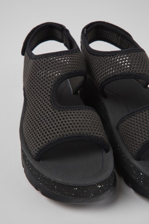 Camper Design Oruga Up Gri Tekstil Kadın Sandaleti