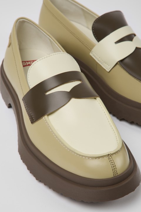 Ikizler Kadın Kampçı Yeni Gelenler Için çok Renkli Deri Makosen Ayakkabılar