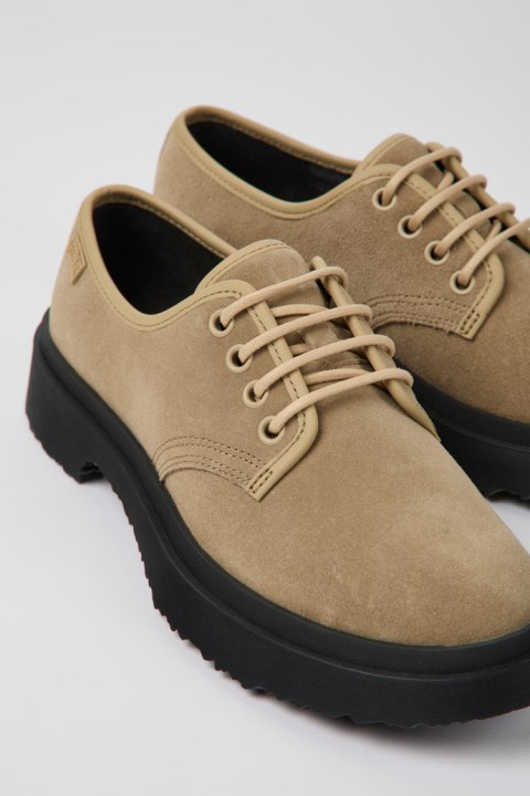 Karavan Kadın Için Design Walden Bej Nubuk Ayakkabı