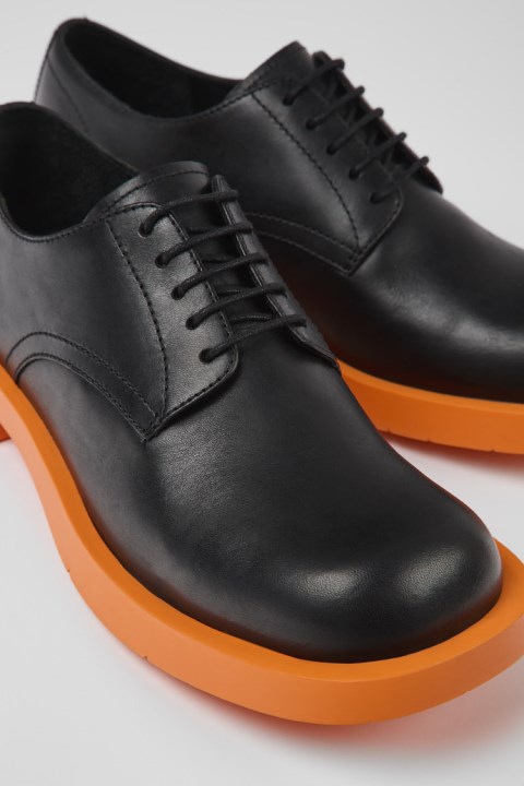 Camper Design Mil 1978 Siyah Deri Kadın Ayakkabısı