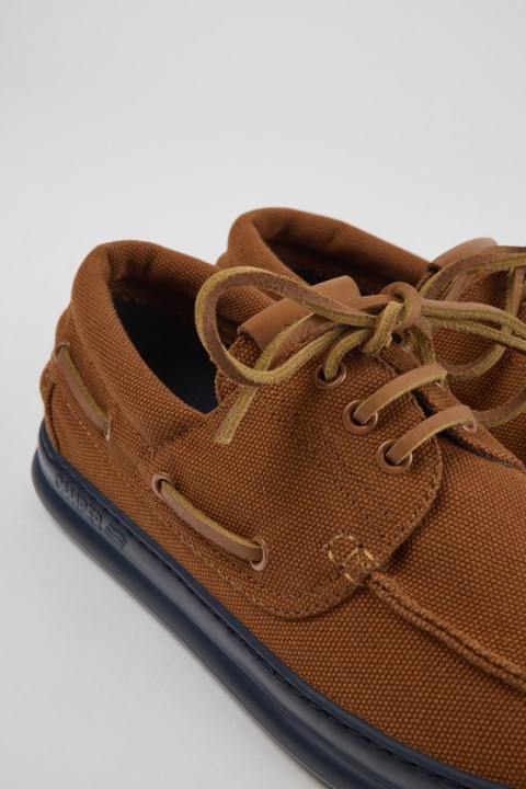 Erkekler Için Runner Kahverengi Tekstil Spor Ayakkabı Kampçı Yeni Gelenler