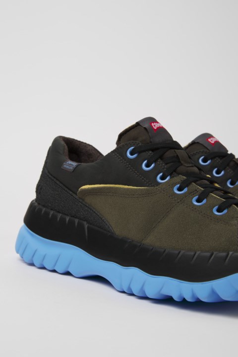 Erkekler Için özel Camper Teix Yeşil Geri Dönüştürülmüş Tekstil Ve Nubuk Ayakkabı