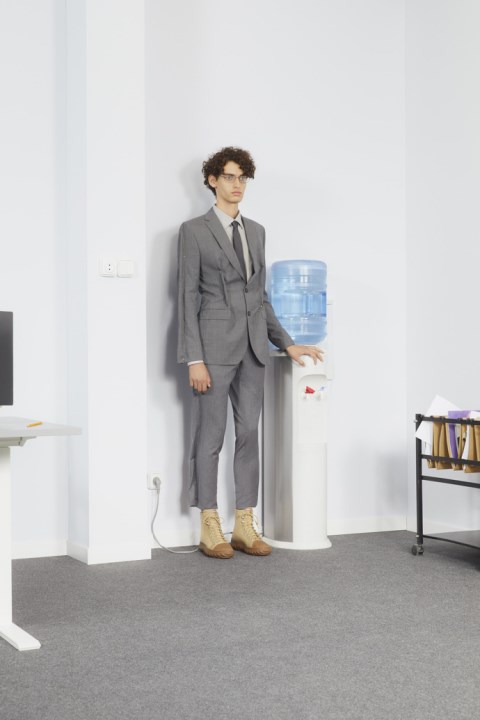 Erkek Karavan Yeni Gelenler Için Zemin Beji Tekstil Ve Deri Yarım çizmeler