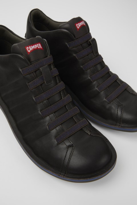 Erkekler Için Camper Design Beetle Koyu Kahverengi Deri Bilekte Bot