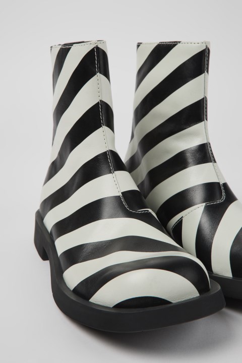 Mil 1978 Siyah Ve Beyaz Deri Yarım çizme Erkekler Için özel Karavan