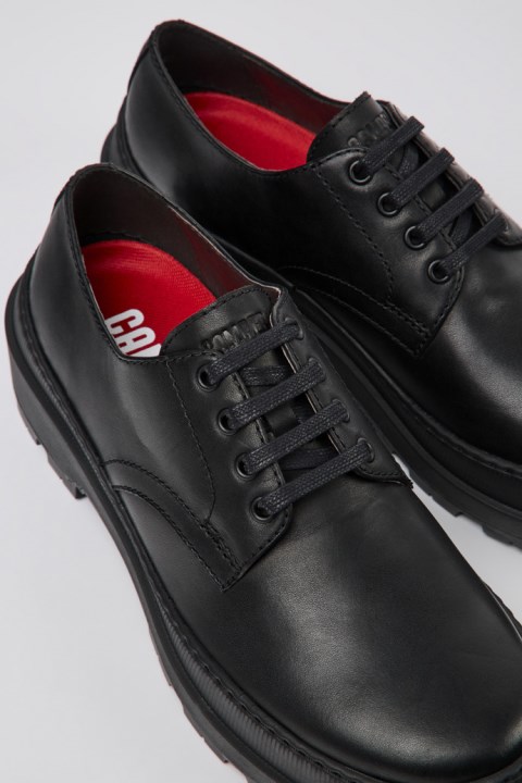 Erkek Karavan Yeni Gelenler Için Brutus Trek Michelin Siyah Deri Ayakkabı