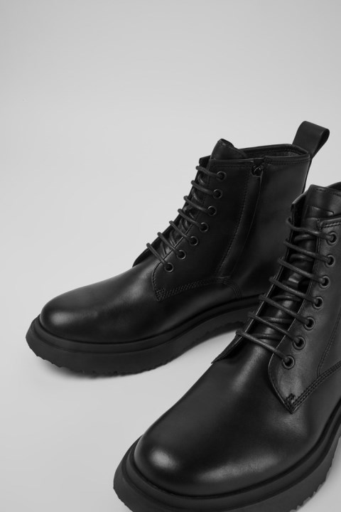 Walden Smart Siyah Bağcıklı Orta çizme Erkekler Için özel Karavan