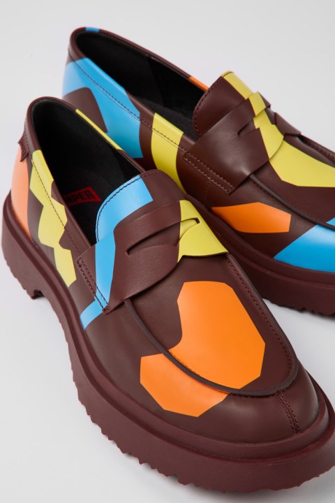 Erkek Karavan Için Design Twins çok Renkli Açılı Makosen Ayakkabılar