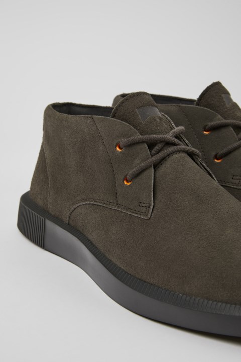 Erkekler Için özel Camper Bill Kahverengi Gri Resmi Ayakkabı