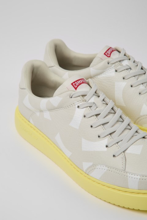 Camper Design Runner K21 Erkek Beyaz Deri Spor Ayakkabı