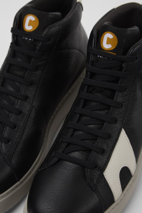 özel Camper Runner K21 Siyah Beyaz Deri Spor Ayakkabı