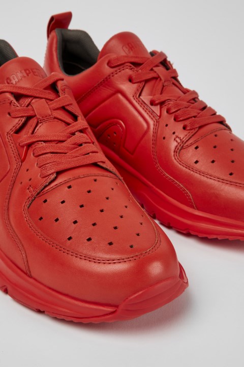 Yeni Gelenler Için Camper Drift Kırmızı Deri Spor Ayakkabı