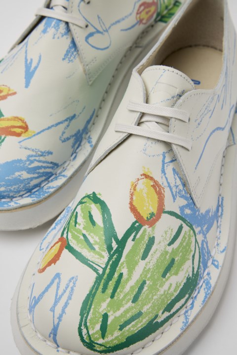 Twins Beyaz Elbise Deri Kadın Ayakkabısı özel Karavan