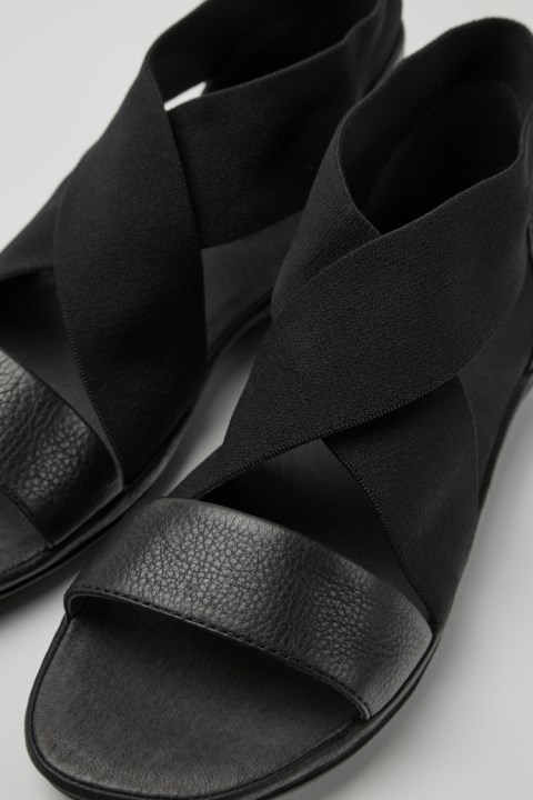 Kadınlar özel Karavan Için Sağ Siyah Sandaletler