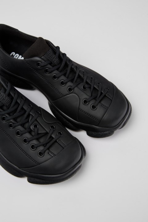 Kadına özel Karavan Için Karst Siyah Deri Ayakkabı