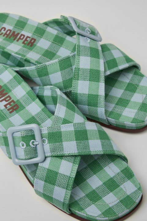 Kadın Karavan Için Atonik Mavi Ve Yeşil Sandaletler Tasarla