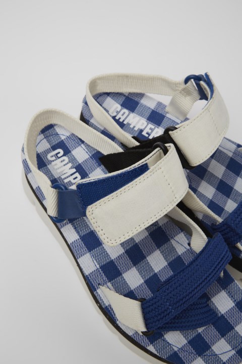 Kadın Karavan Için Oruga Up Beyaz Mavi Ve Siyah Sandaletler Tasarla