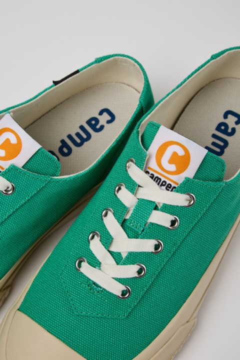 Erkekler Için Camaleon Yeşili Geri Dönüştürülmüş Pamuklu Spor Ayakkabı özel Karavan