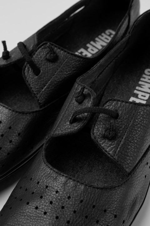 Kadın Karavan Yeni Gelenler Için Sağ Siyah Deri Ayakkabı