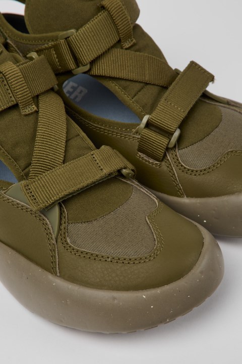 Erkek Karavan Için Peu Stadyumu Yeşili Yarı Açık Spor Ayakkabı Tasarımı